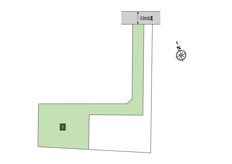 古河市関戸　１号地◆区画図