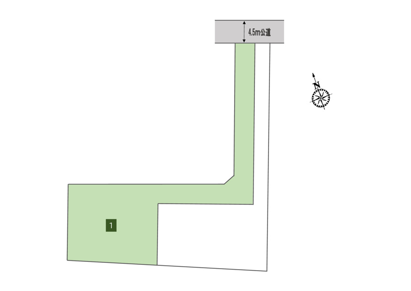 古河市関戸　１号地◆区画図