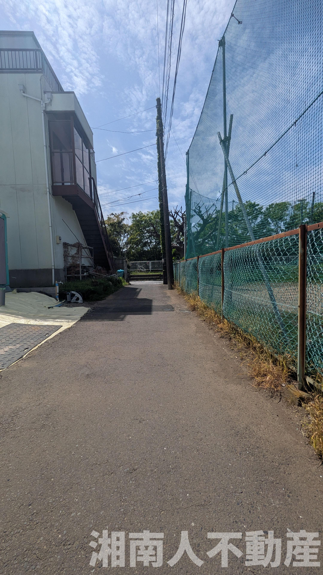 藤沢市鵠沼神明４丁目１７５新築戸建ての前面道路含む現地写真|前面道路含む現地写真です