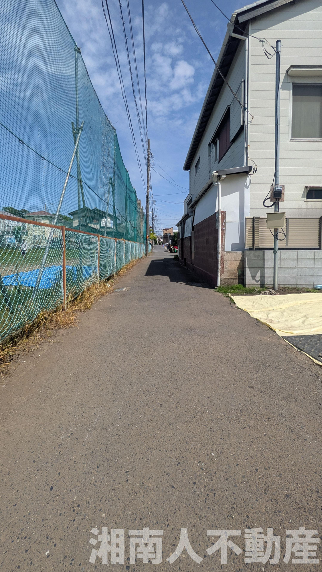 藤沢市鵠沼神明４丁目１７５新築戸建ての前面道路含む現地写真|前面道路含む現地写真です