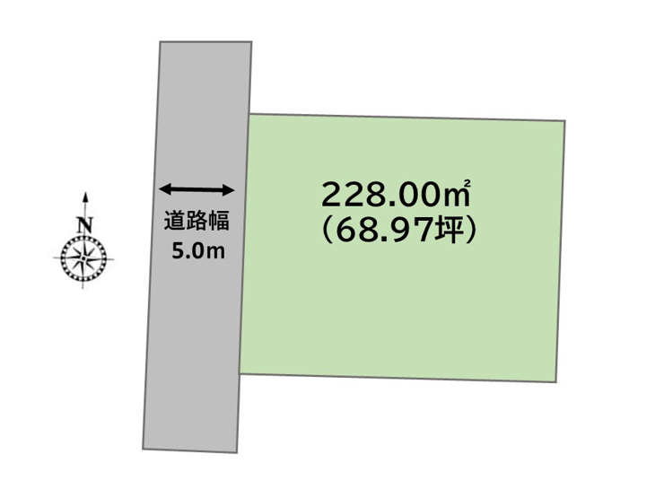 【深谷市緑ヶ丘　全体区画図】