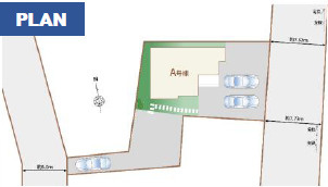 宇都宮市河原町1086番　新築住宅全１棟の区画図|東側からも西側からも出入りできる仕様です♪東武宇都宮駅まで徒歩約１８分♪