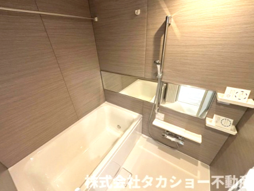 サンクレイドル千葉登戸スカイレジデンスの浴室|きれいなお風呂です
