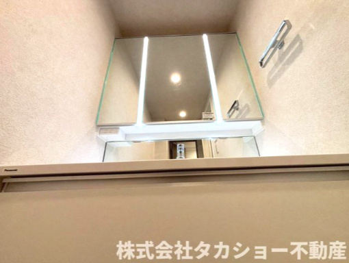 サンクレイドル千葉登戸スカイレジデンスの独立洗面台|独立洗面化粧台付き
