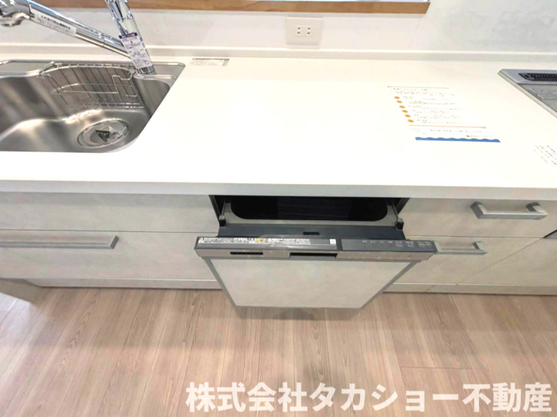 サンクレイドル千葉登戸スカイレジデンスのキッチン|キッチンにはあると嬉しい食洗機付!