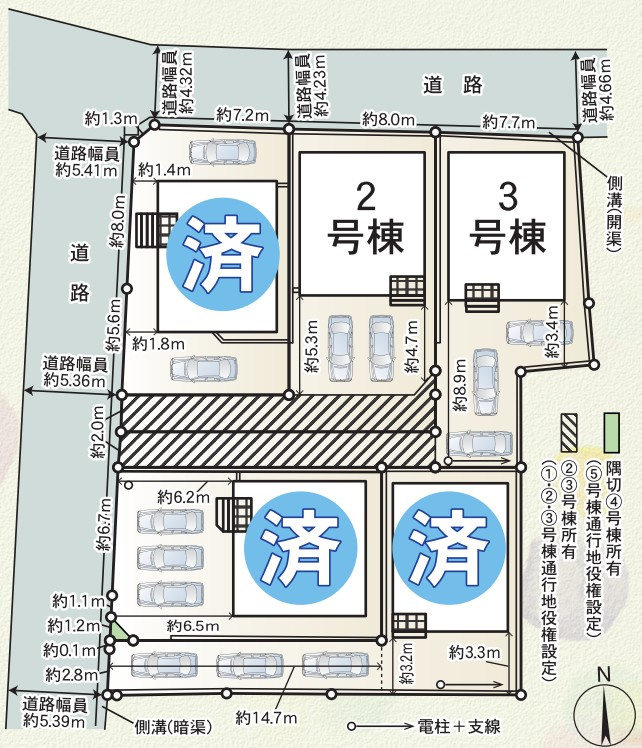 クレイドルガーデン　沼津市沢田町第1の区画図|残り2区画
