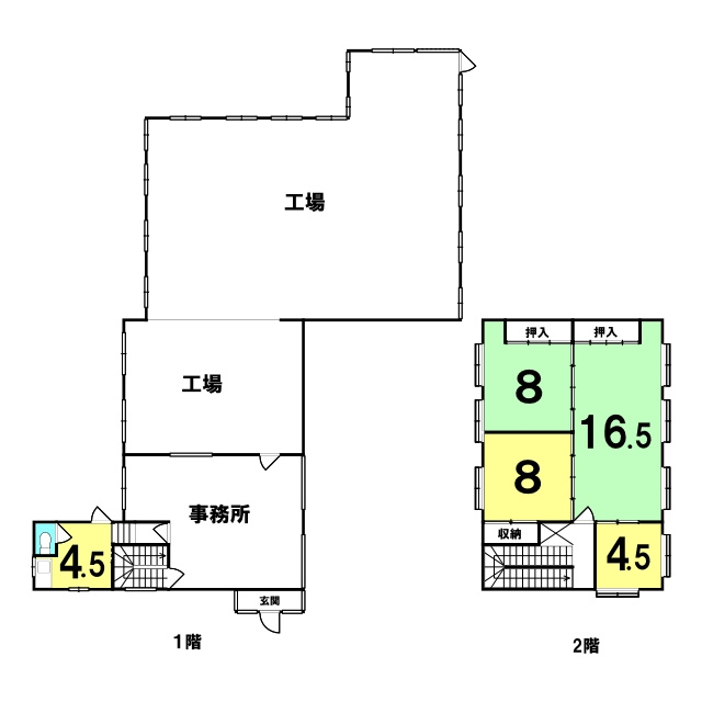洞爺湖町入江30-1　工場の間取り