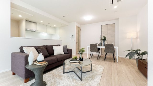 ワールドシティタワーズの居間・リビング