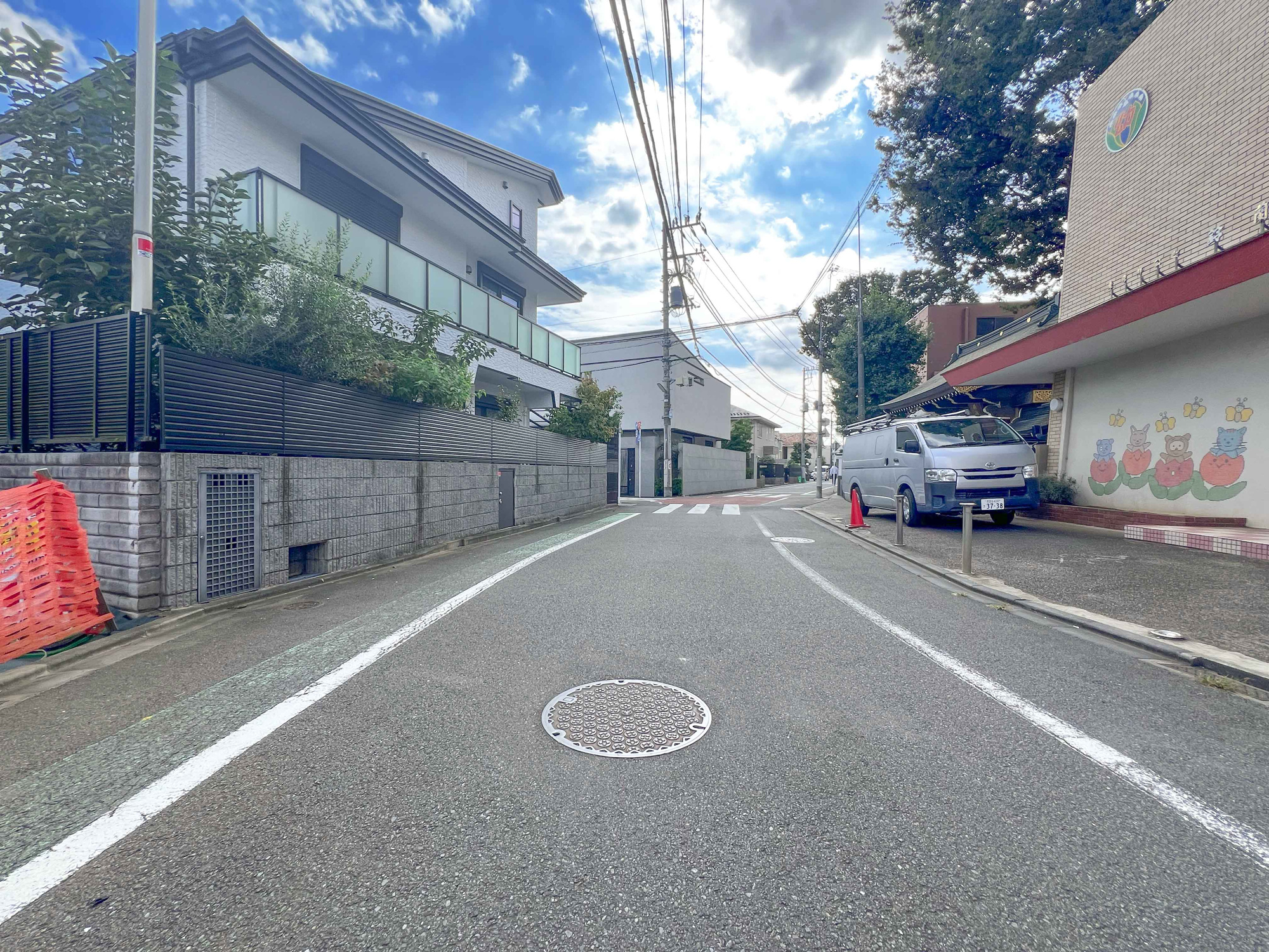 宅地分譲［世田谷区上野毛２丁目］の前面道路含む現地写真|現地（2026年10月撮影）