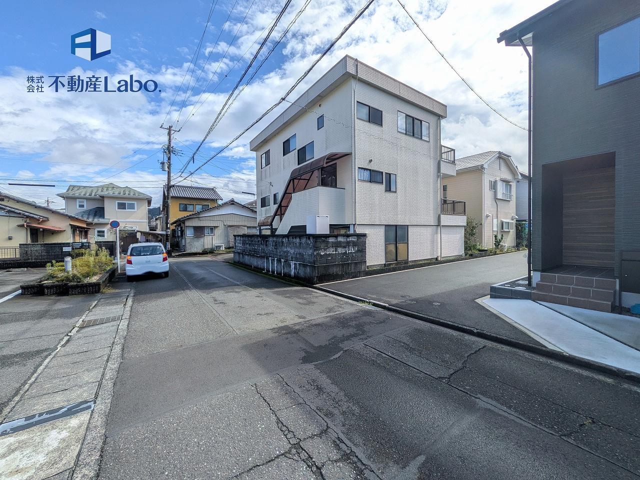 静岡市葵区羽鳥六丁目5期　全1棟の前面道路含む現地写真