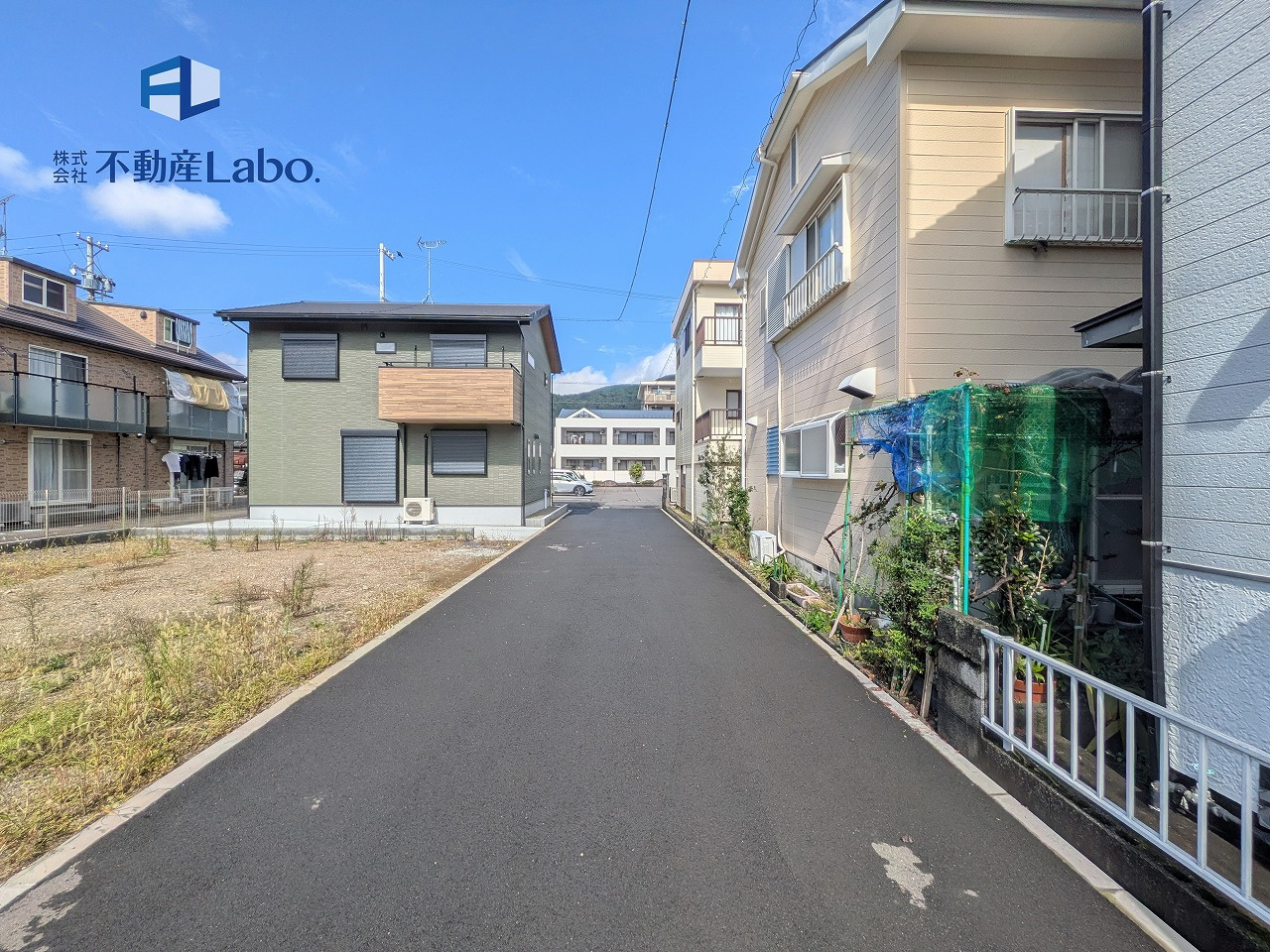 静岡市葵区羽鳥六丁目5期　全1棟の前面道路含む現地写真