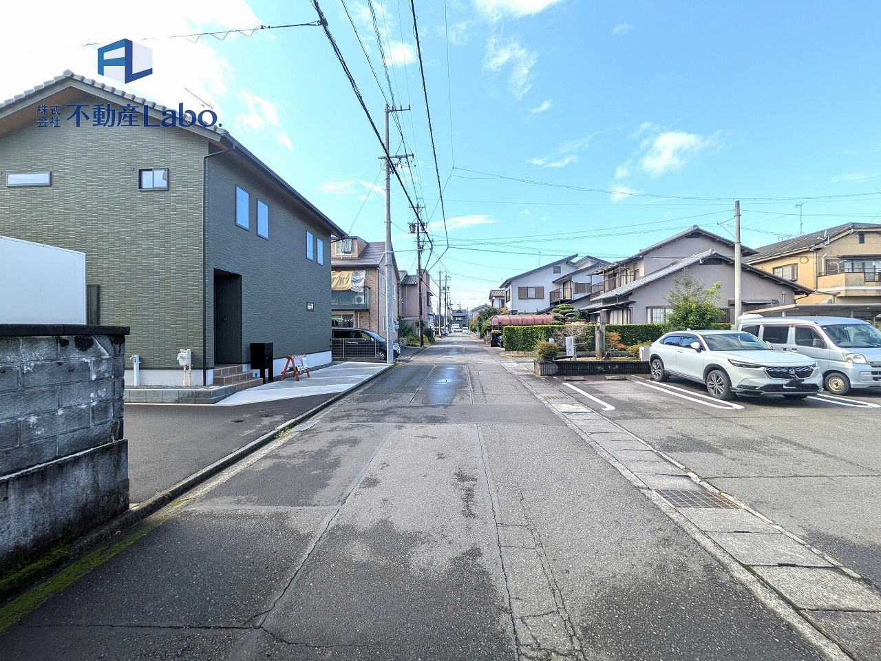 静岡市葵区羽鳥六丁目5期　全1棟の前面道路含む現地写真