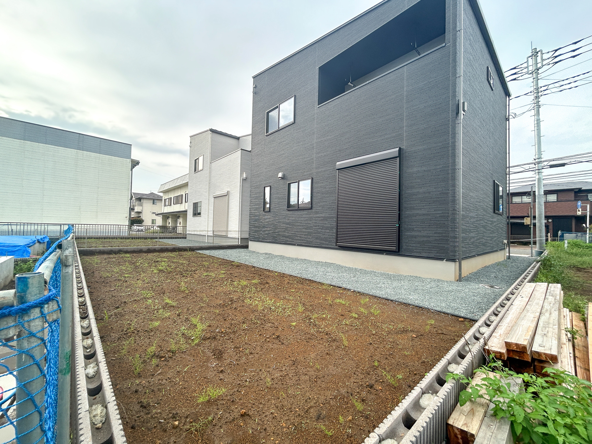伊勢崎市安堀町第4期　新築住宅全6棟の庭|お庭での家庭菜園・ガーデニングを通じて、お子様と一緒に育てていくと、思い出も増えていきそうですね♪