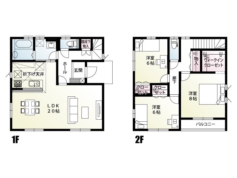 【田部井町2丁目16区画　10号棟　間取り図】