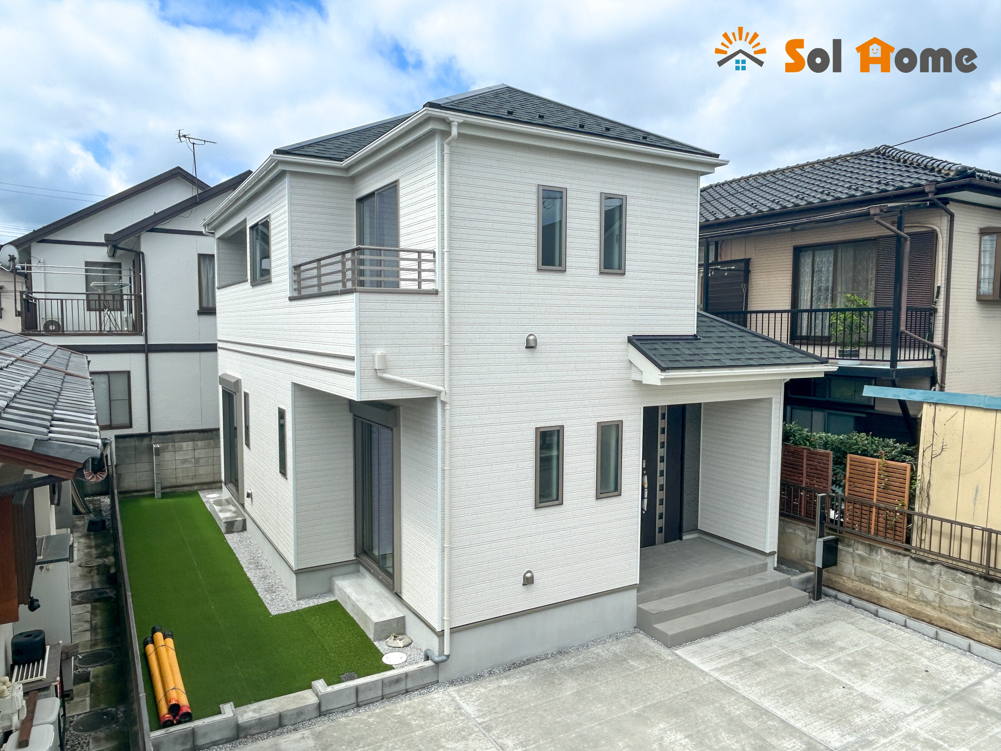 高崎市倉賀野町　　新築住宅全1棟の外観|◆本日のご案内も大歓迎です♪◆ 図面や写真では分からない部分を不動産のプロが丁寧にご説明いたします！！ 年中無休のソルホームはいつでもお問い合わせをお待ちしております♪