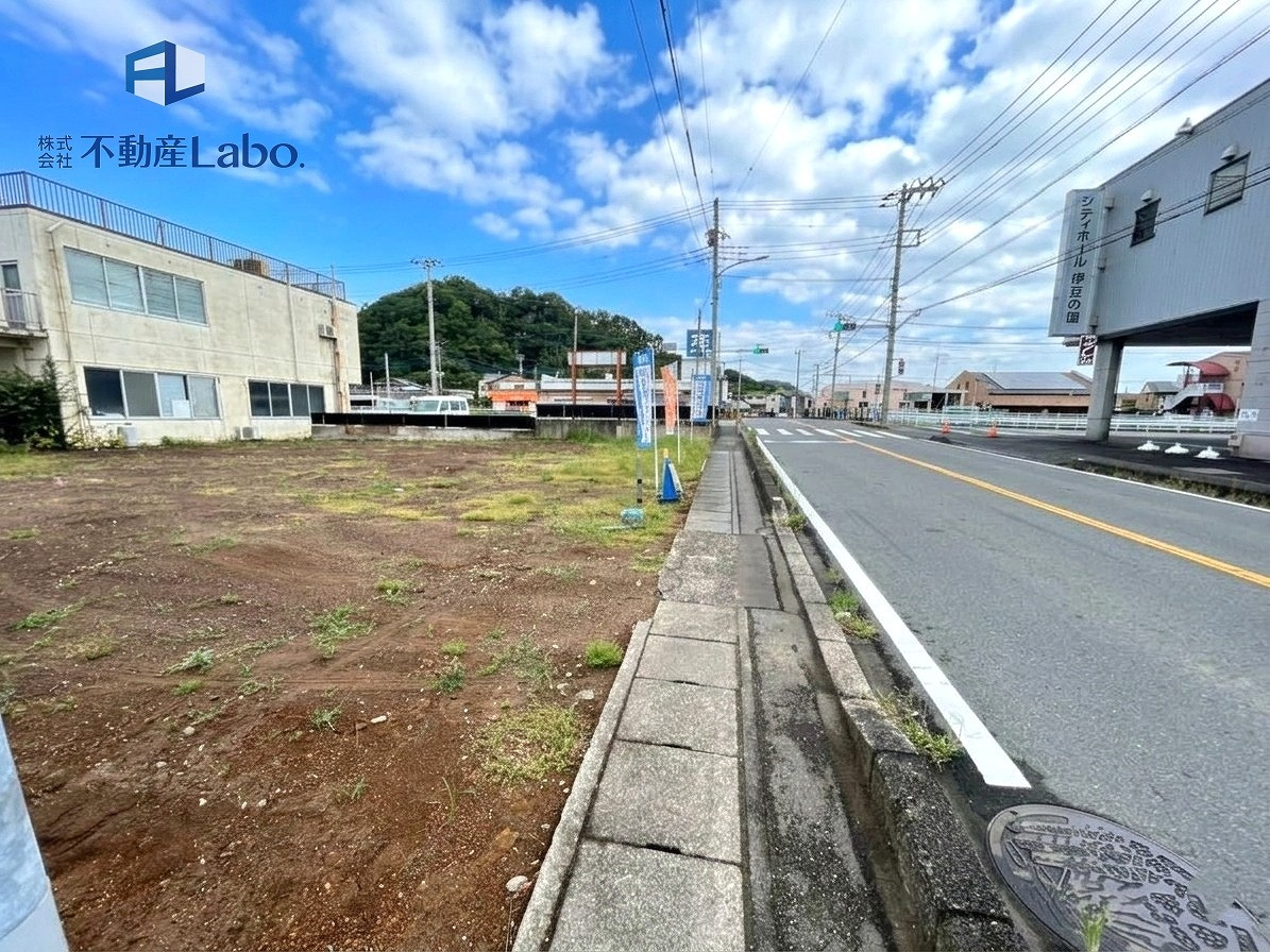 クレイドルガーデン　伊豆の国市中條　第2　全2棟の前面道路含む現地写真