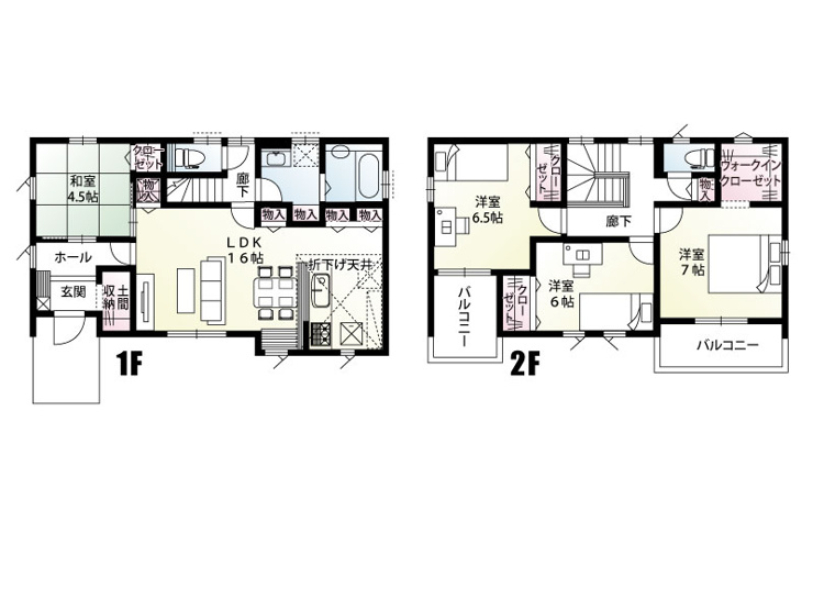 つくば市谷田部（全3区画）2号棟　間取図