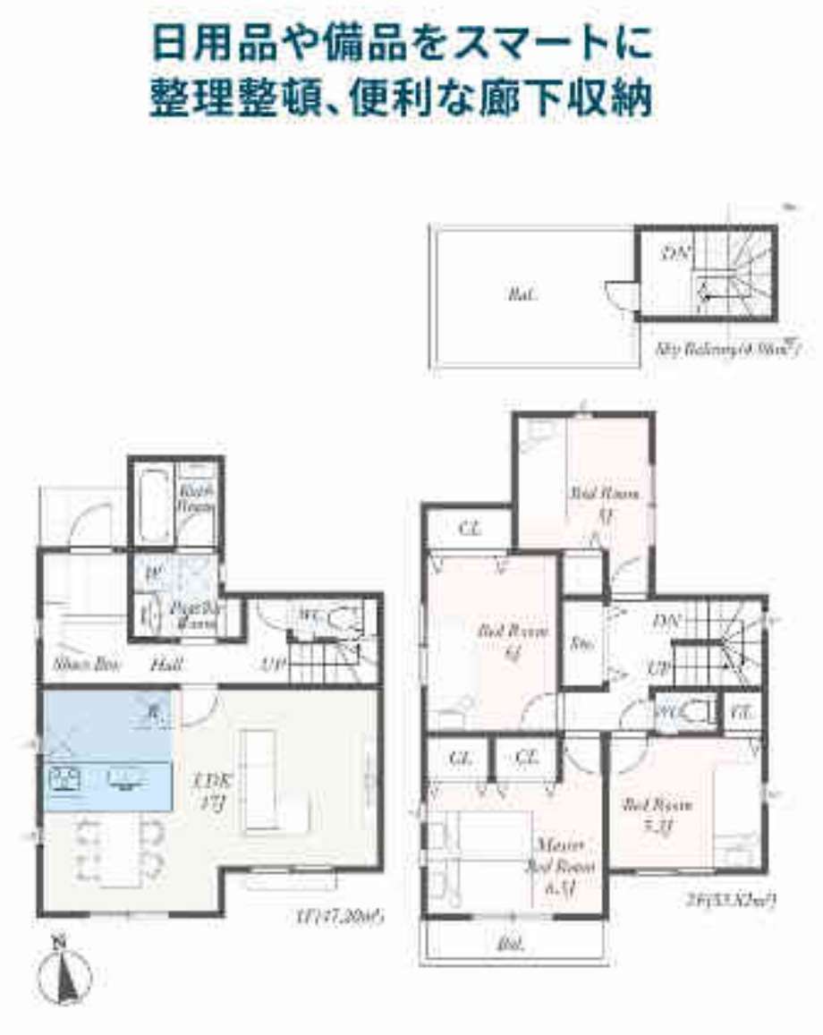 横浜市戸塚区上矢部町　新築戸建【仲介手数料無料】の間取り