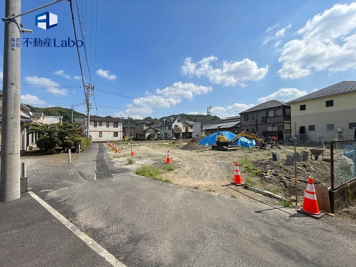 クレイドルガーデン　静岡市葵区新伝馬第3の外観|開放感あふれる立地に建築中♪
現地で陽当たりなどもご確認ください♪