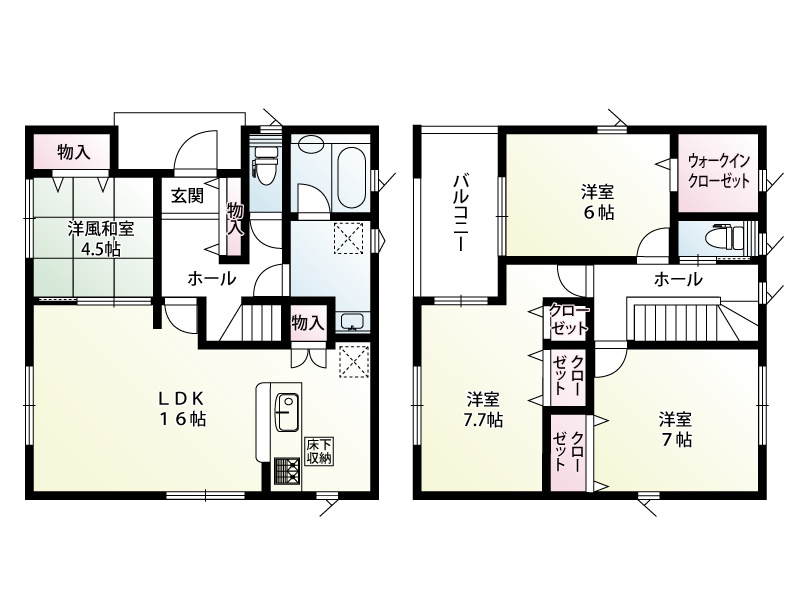 宮代町百間　新築一戸建て　18　クレイドルガーデン