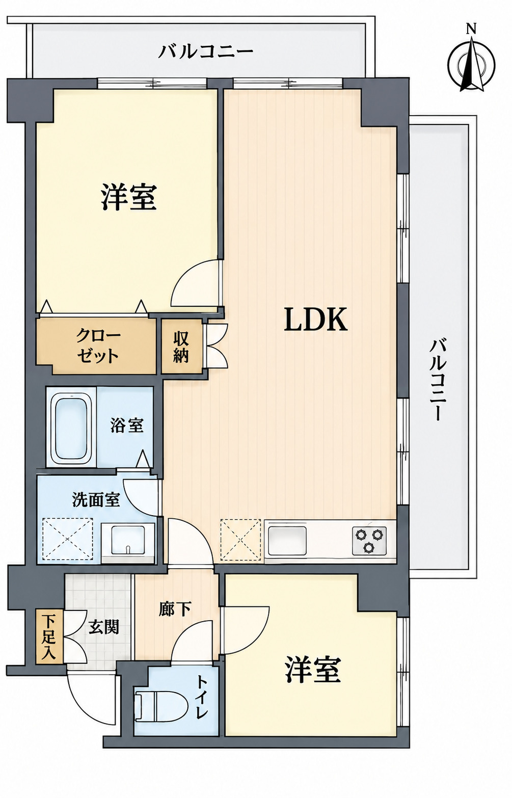 セザール大宮中央公園の間取り