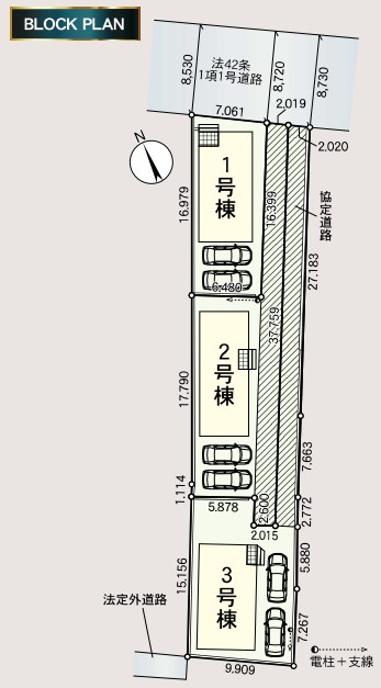 クレイドルガーデン　沼津市松長　第5　全3棟の区画図|全3棟販売中♪