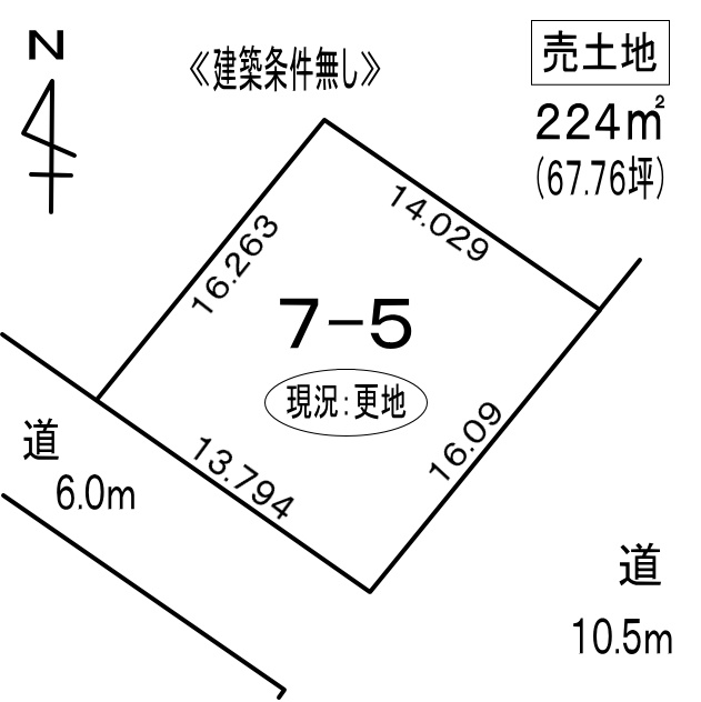 登別市桜木町5丁目7-5　土地の外観