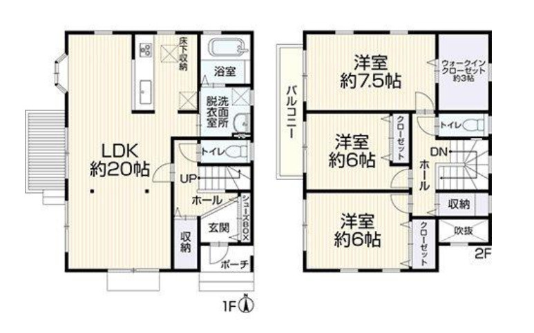 横浜市緑区三保町 中古戸建て【仲介手数料半額】カースペース4台の間取り