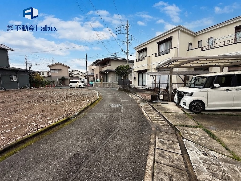 リーブルガーデン　葵区千代田2丁目２期　全2棟の前面道路含む現地写真|新しい暮らしの舞台となる、建築住宅の建築予定地です♪