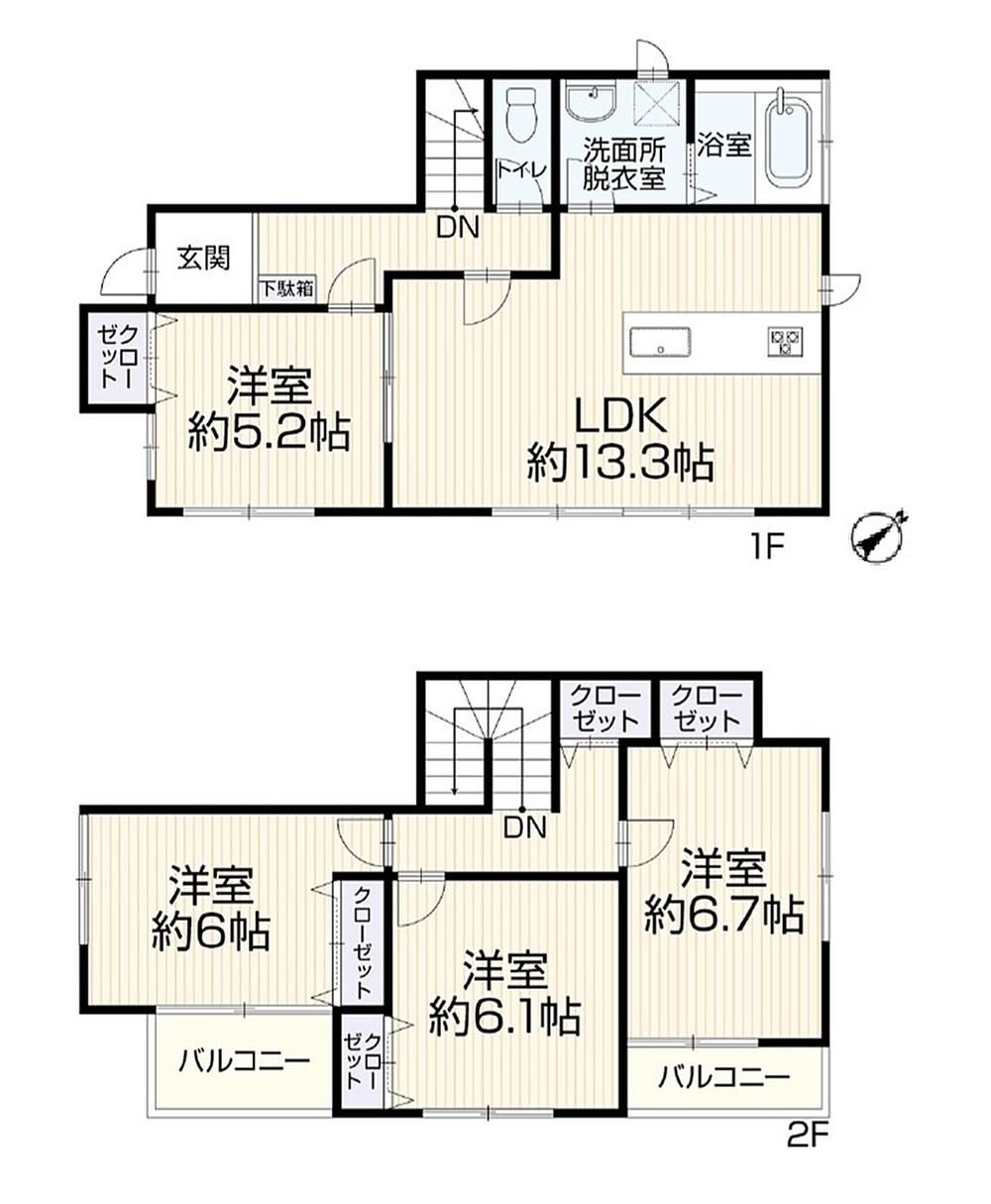 戸建 川口市大字赤井の間取り