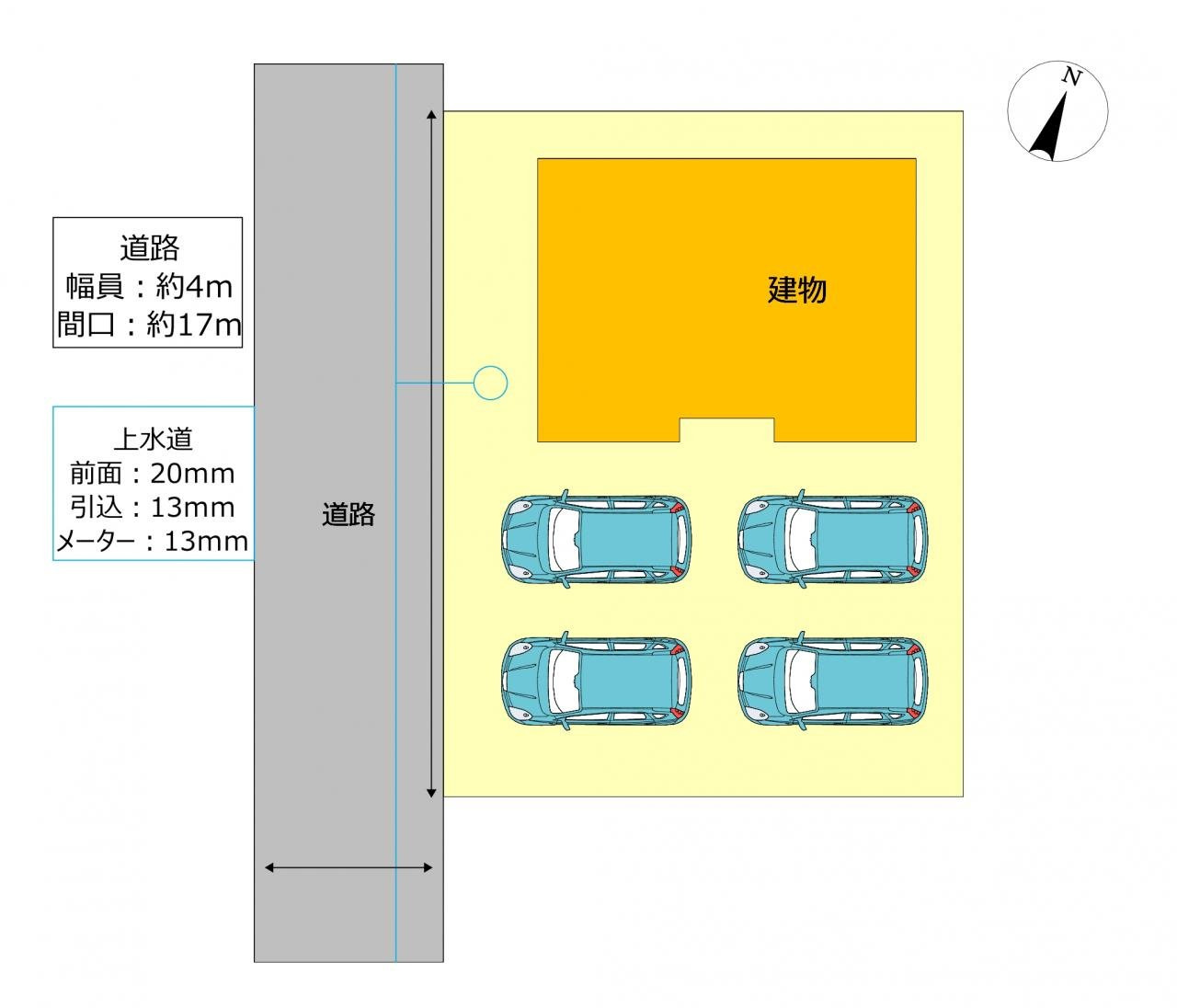 藤岡市中島　中古住宅の区画図|◇土地51.05坪◇