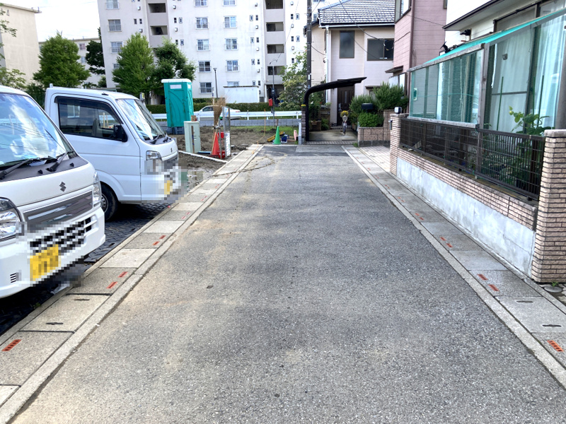 幸手市上高野第9　2号棟　前面道路
