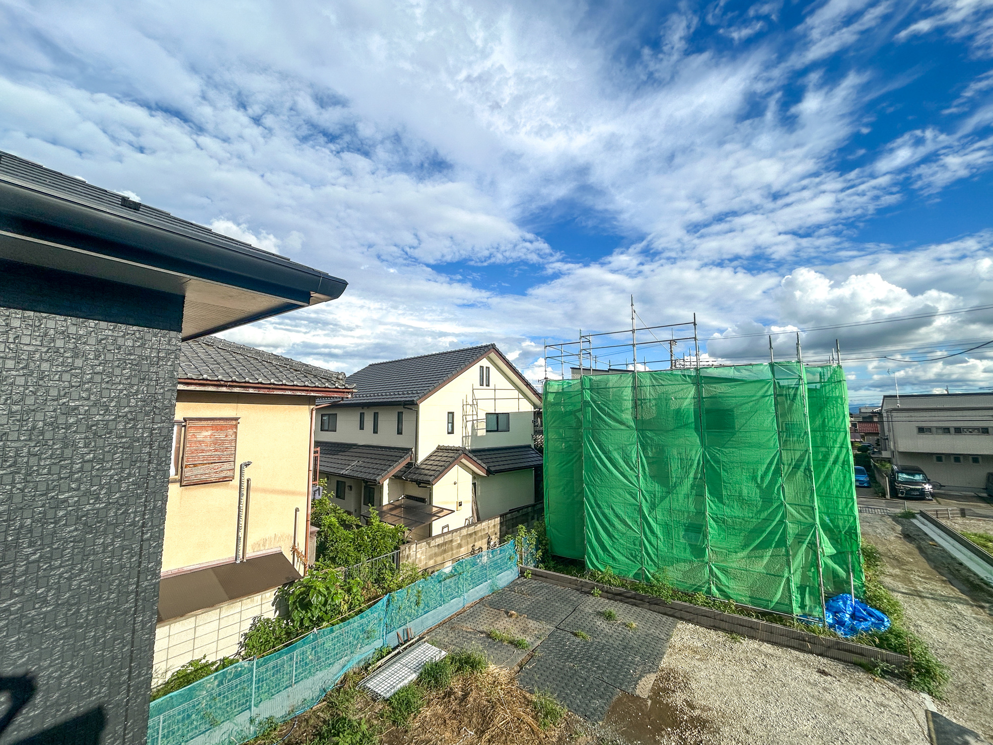 前橋市下新田町第9　新築住宅全5棟の展望|隣地との距離が確保されているので開放感のある眺望♪
