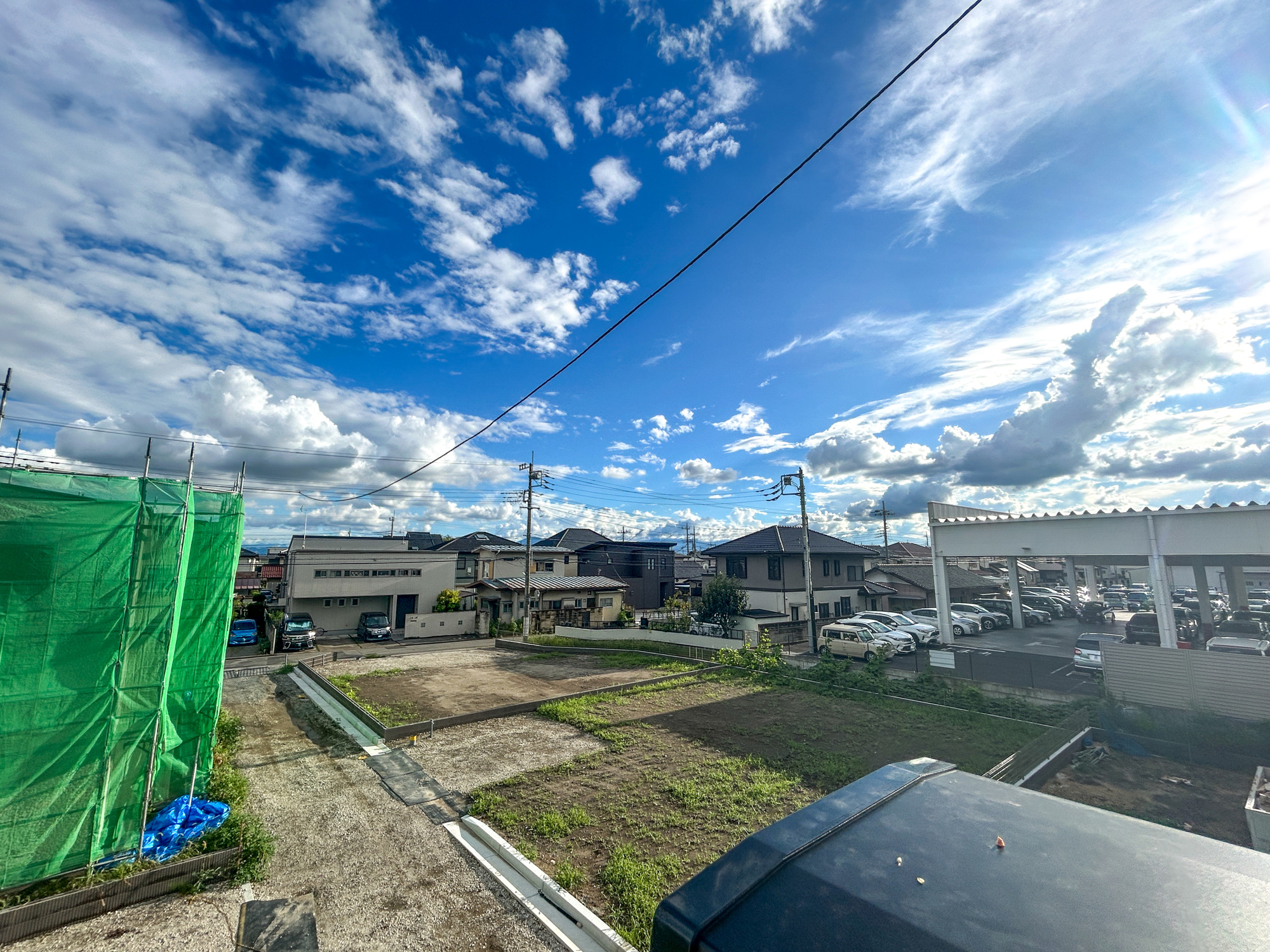 前橋市下新田町第9　新築住宅全5棟の展望|見晴らしの良い眺望は開放感たっぷり♪
