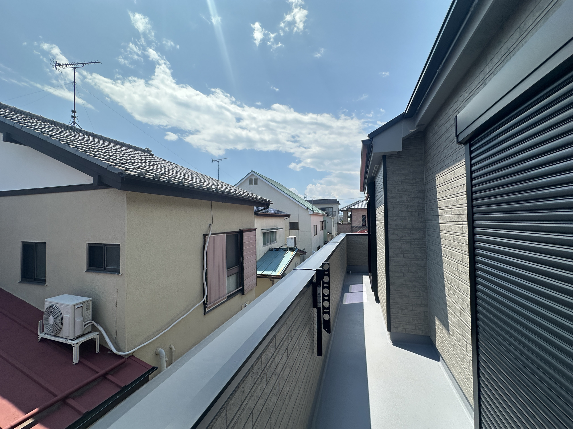 宇都宮市双葉２丁目の新築一戸建の展望|隣地との距離が確保されているので開放感のある眺望♪