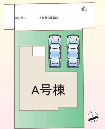 宇都宮市双葉２丁目の新築一戸建の区画図|江曽島駅まで徒歩４分！通勤・通学に便利です♪