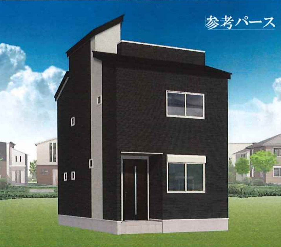 横浜市磯子区栗木1丁目 新築戸建て【仲介手数料無料】の外観パース