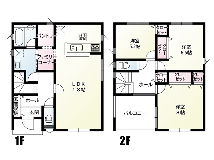 古河市大山　３号棟◆間取り図