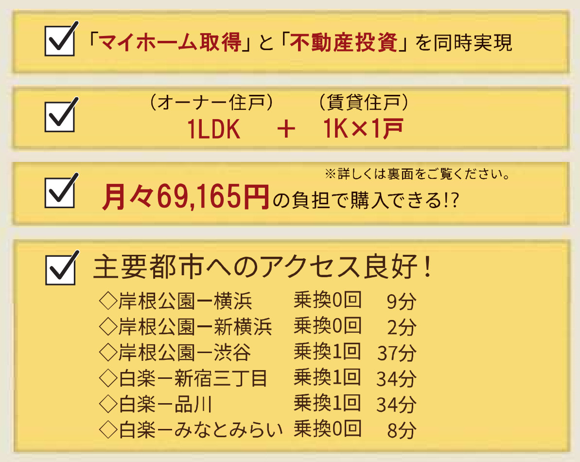 横浜市神奈川区六角橋6丁目 新築賃貸併用住宅【仲介手数料無料】