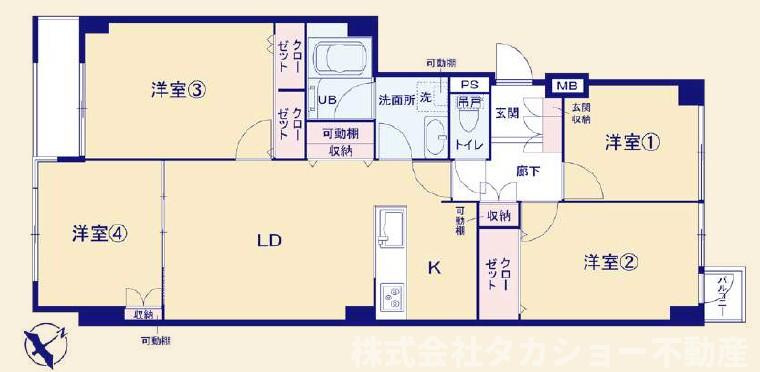 エースハイムちばの間取り