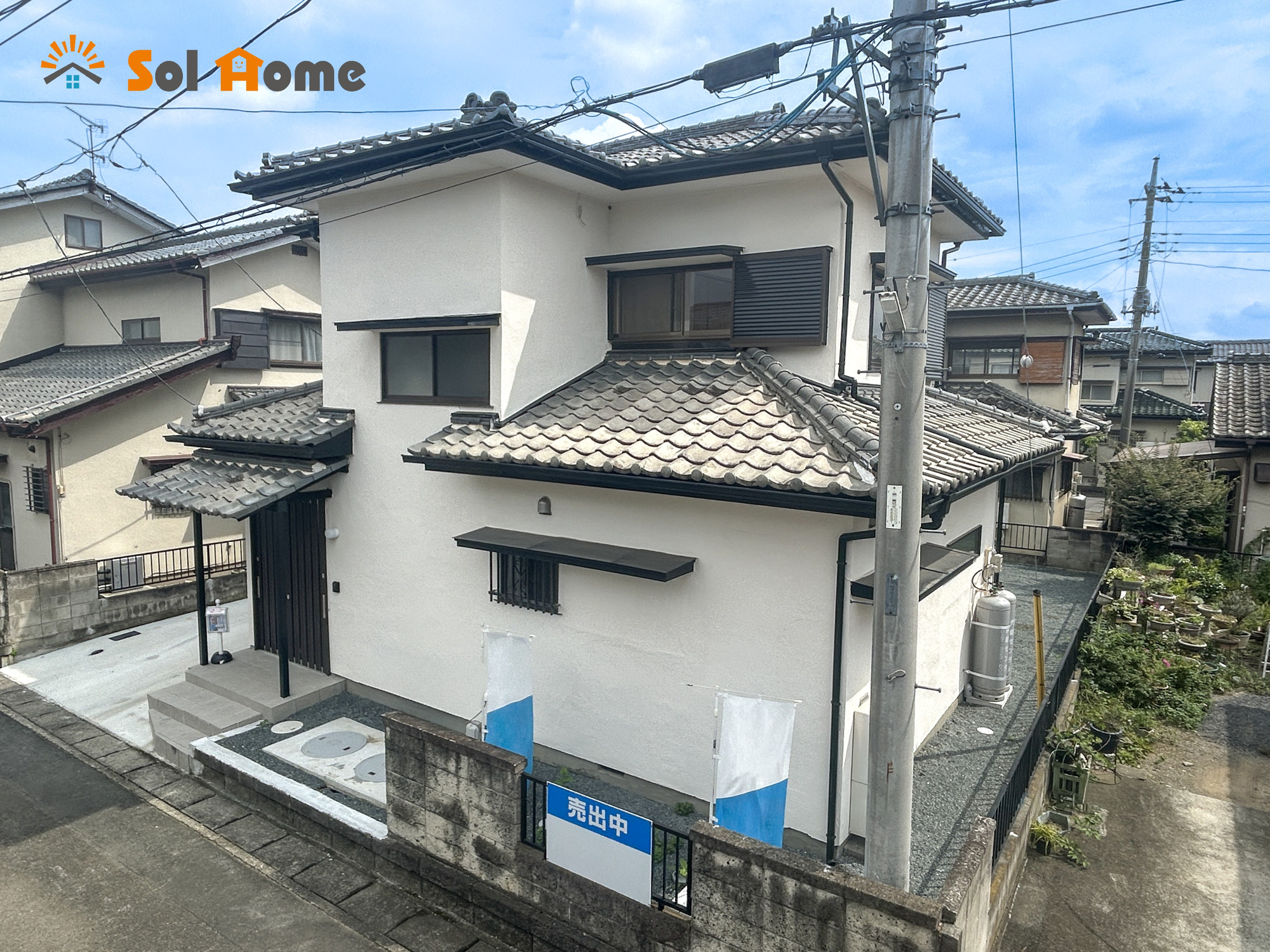 伊勢崎市上諏訪町　中古住宅の外観|◆本日のご案内も大歓迎です♪◆ 図面や写真では分からない部分を不動産のプロが丁寧にご説明いたします！！ソルホームはいつでもお問い合わせをお待ちしております♪