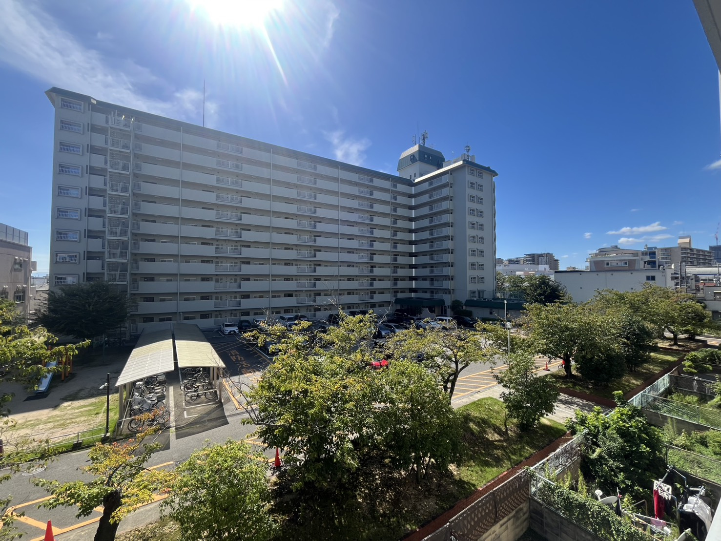 西宮グリーンマンション　1号館の展望|バルコニーからの眺望