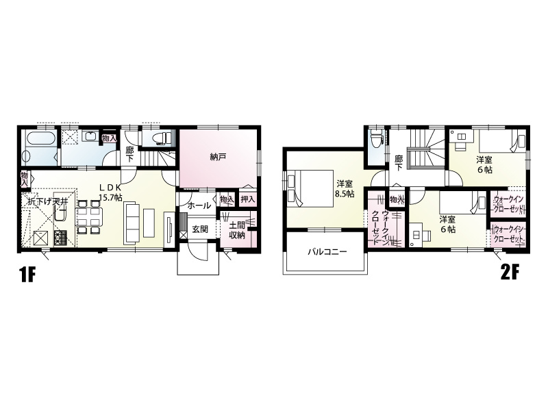 【１号棟：間取り図】