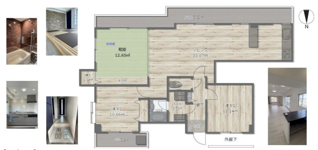 ヴオワール蒔田【仲介手数料無料】ペット可♪の間取り