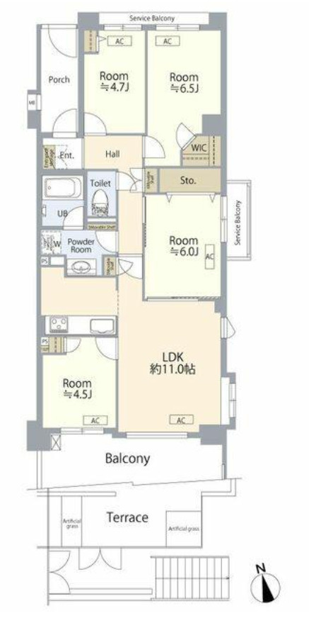 ナイスアーバンステイツ三ツ境【仲介手数料無料】の間取り