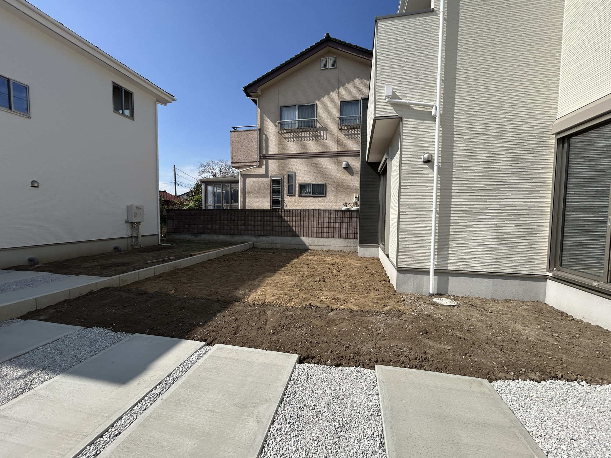高崎市棟高町1期　新築住宅全4棟の庭|お庭での家庭菜園・ガーデニングを通じて、お子様と一緒に育てていくと、思い出も増えていきそうですね♪
