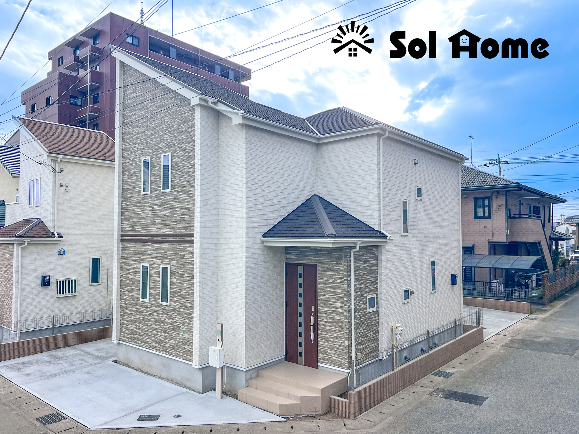 宇都宮市中今泉５丁目　新築住宅全３棟の外観|◆本日のご案内も大歓迎です♪◆ 図面や写真では分からない部分を不動産のプロが丁寧にご説明いたします！！ 年中無休のソルホームはいつでもお問い合わせをお待ちしております♪