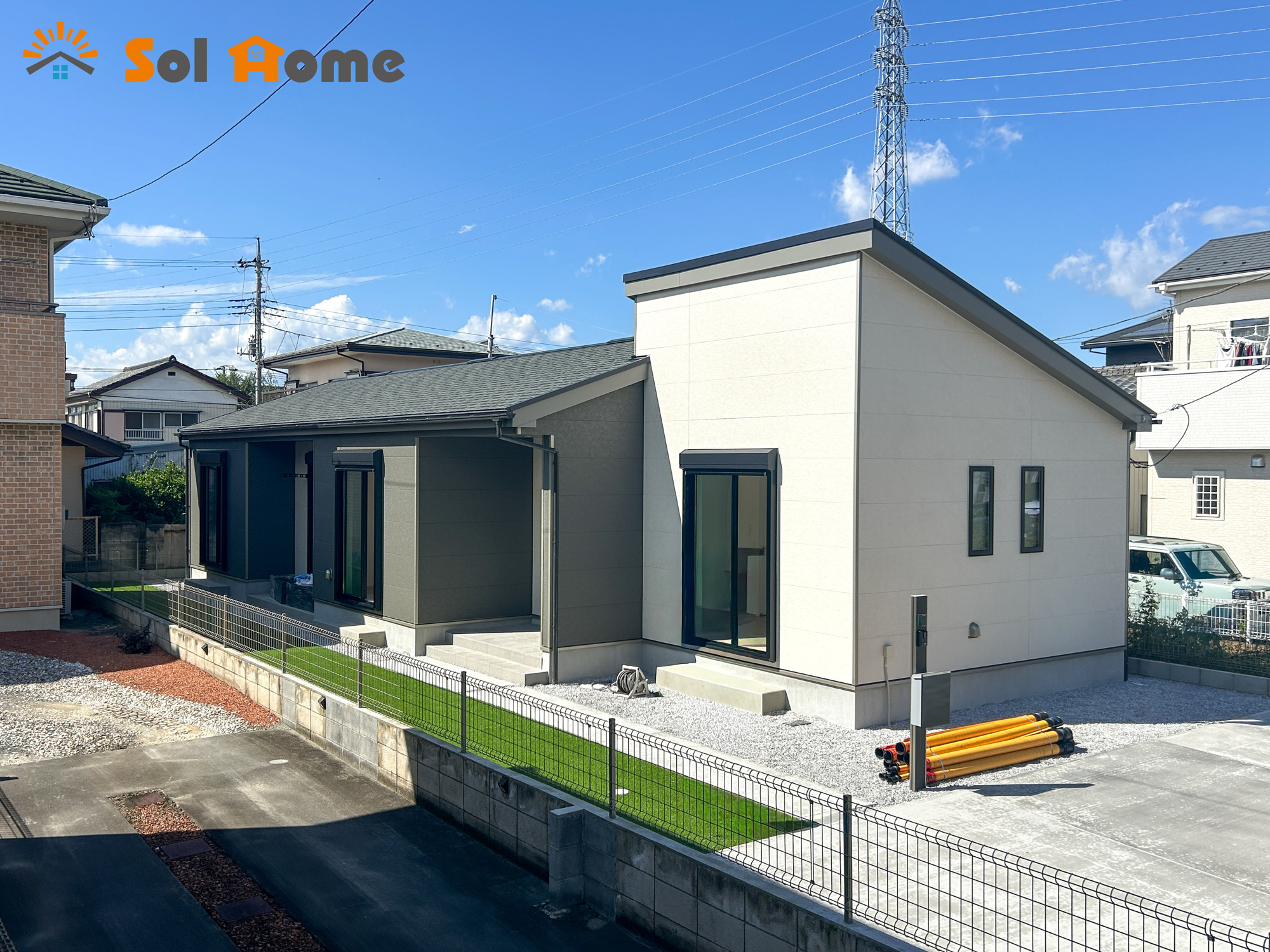 高崎市倉賀野町　新築住宅全2棟の外観：施工例|同社施工例