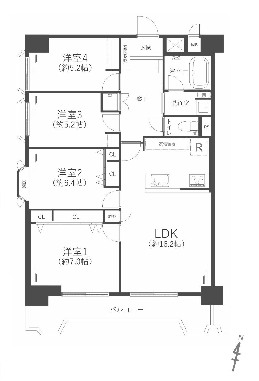 朝日プラザ千里D棟の間取り