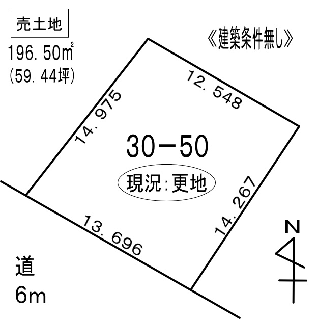 登別市新生町5丁目30-50　土地の外観